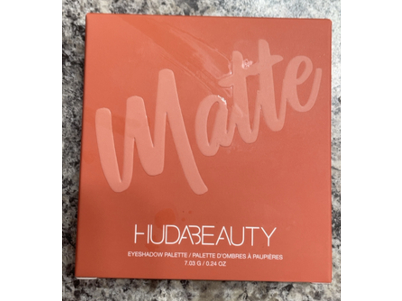 Huda Beauty Eyeshadow Palette, Warm Matte, 0.24 oz/4.03 g