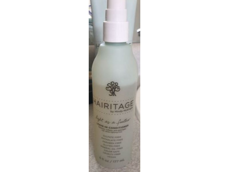 Hairitage By Mindy Mcknight Light As A Feather Leave-In Conditioner, 6 fl oz/177 mL
