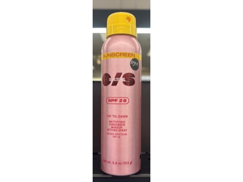 One/Size On 'Til Dawn Mattifying Sunscreen Makeup Setting Spray, SPF 28, 3.6 oz/102 g