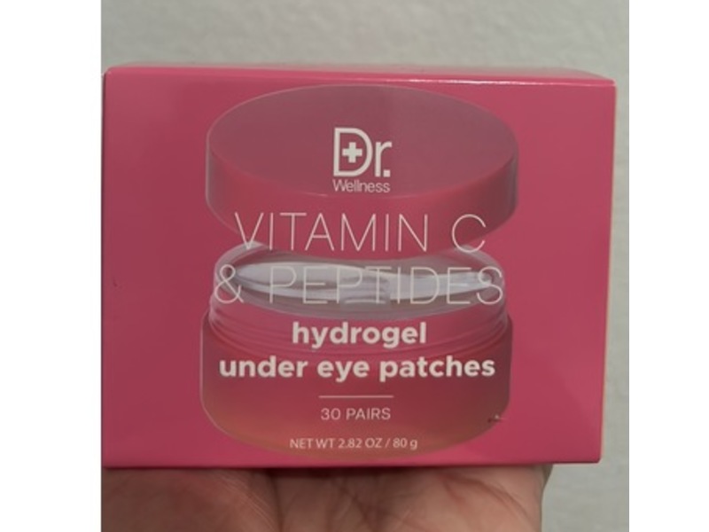 Dr. Wellness Vitamin C & Peptides Hydrogel Under Eye Patches, 2.82 oz/80 g, 30 Pairs