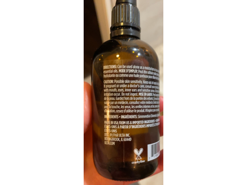 Ulta Beauty Jojoba Carrier Oil, 4 fl oz/120 mL