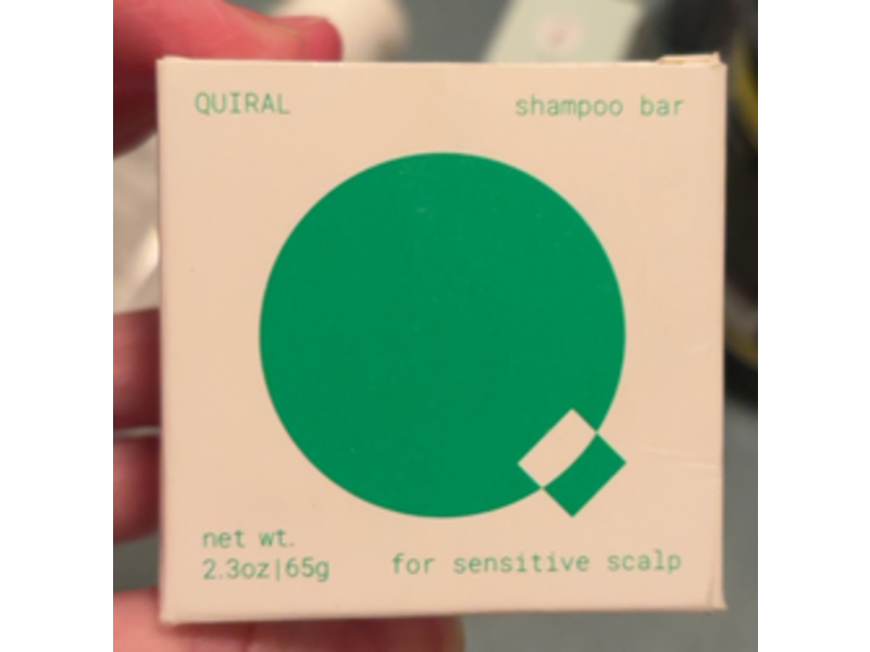 Quiral Shampoo Bar, Sensitive Scalp, 2.3 oz/65 g