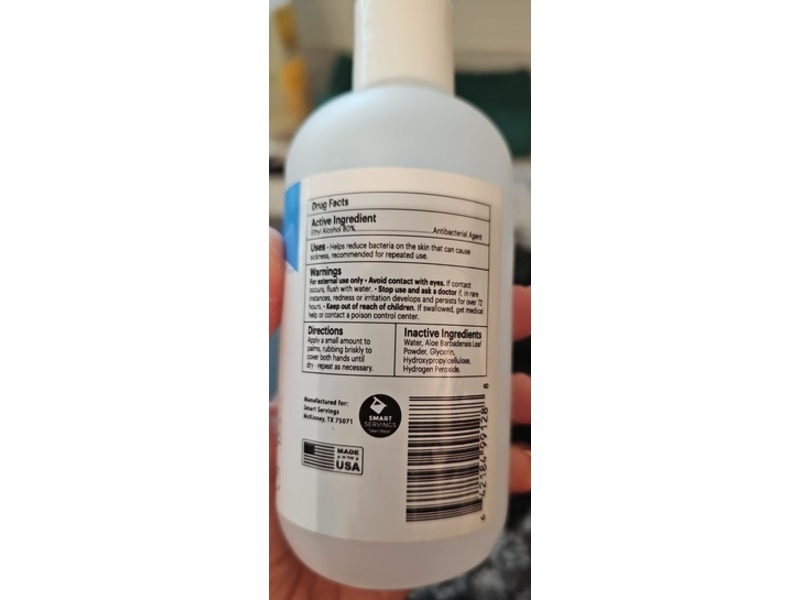 Smart Body Advanced Hand Sanitizer, Aloe, 8 fl oz/236 mL