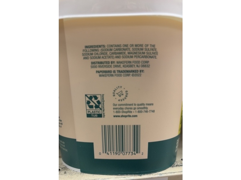 ShopRite Paperbird Oxy Stain Remover, 48 oz/1.36 Kg