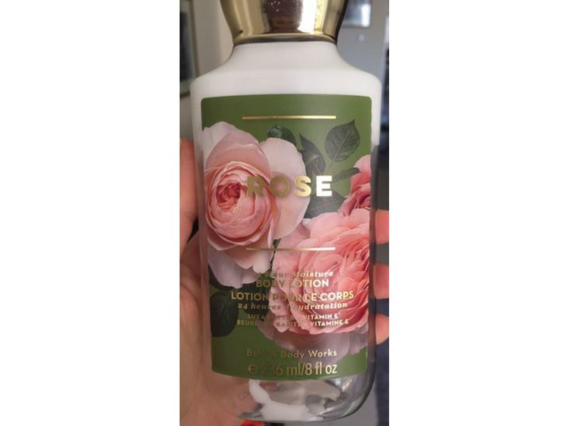 Bath & Body Works Rose Body Lotion, Shea Butter + Vitamin E, 8 fl oz/236 mL