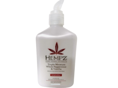 Hempz Triple Moisture Herbal Whipped Body Cream, White Peppermint & Vanilla, 17 fl oz/500 mL