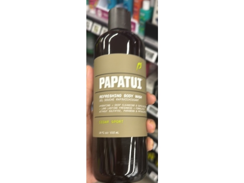Papatui Refreshing Body Wash, Cedar Sport, 18 fl oz/532 mL