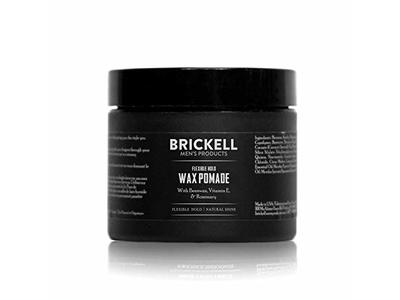 Brickell Men's Products Flexible Hold Wax Pomade, Beeswax, Vitamin C & Rosemary, 2 fl oz/59 mL