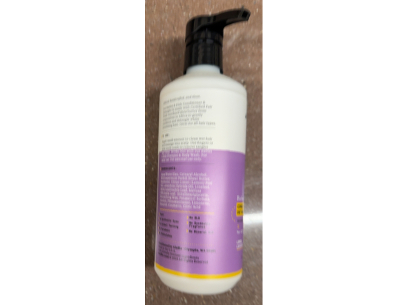 Alaffia Babies & Kids Conditioner & Detangler, Lemon Lavender, 16 fl oz/473 mL
