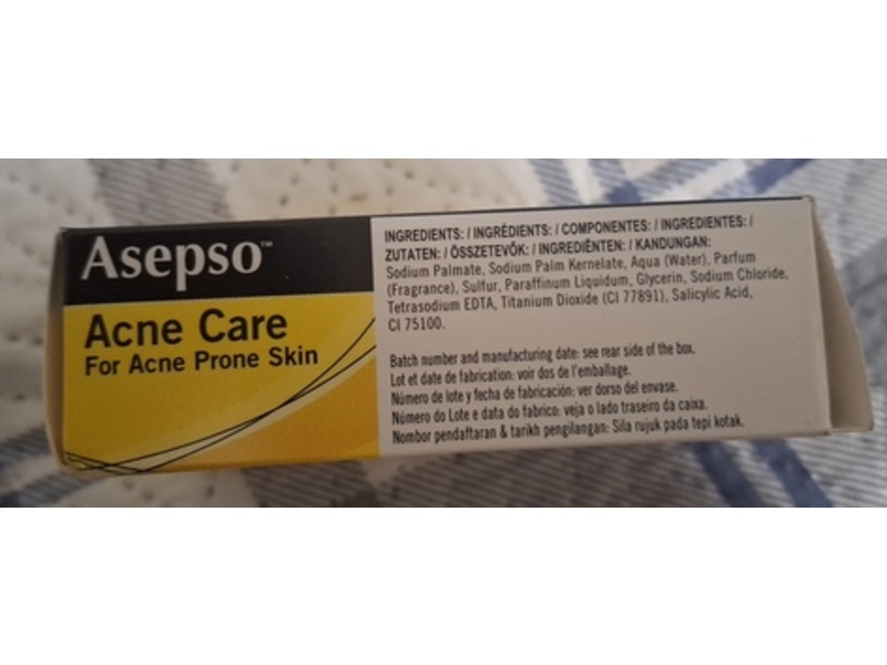 Asepso Acne Care Bar Soap, 2.8 oz/80 g