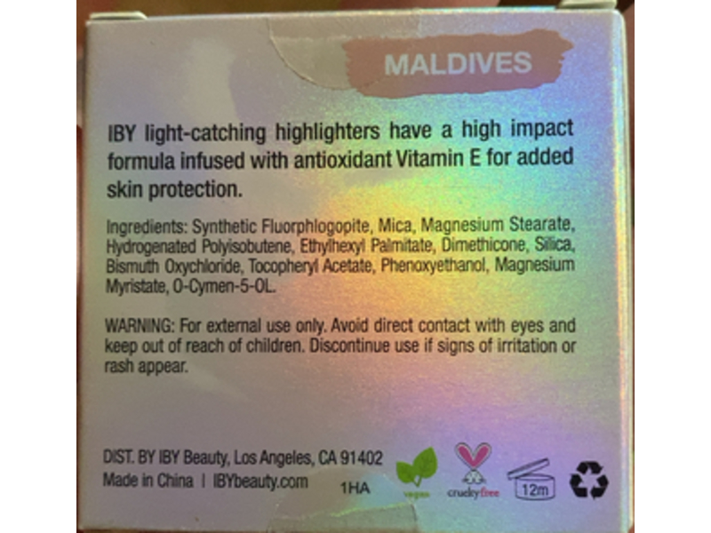 IBY Beauty Sunkissed Glow Highlighter, Maldives