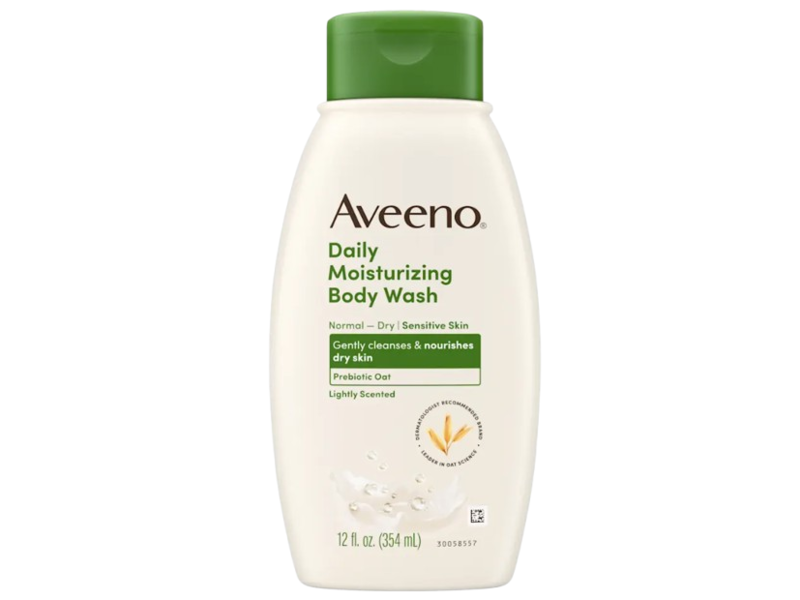Aveeno Daily Moisturizing Body Wash, Lightly Scented, 12 fl oz/ 354 mL, Pack Of 3