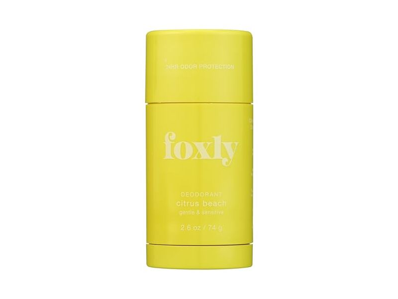 Foxly Deodorant, Citrus Beach, 2.6 oz/74 g