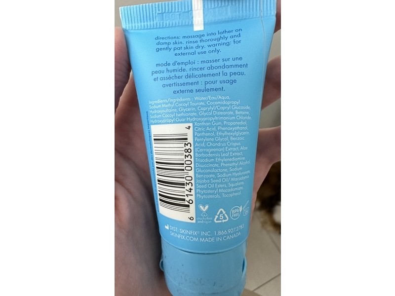 Skinfix Barrier+ Foaming Oil Cleanser, 1 fl oz/30 mL