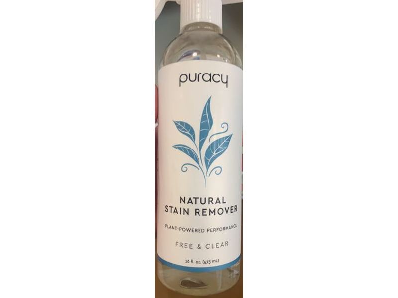 Puracy Natural Stain Remover, Free & Clear, 16 fl oz/473 mL