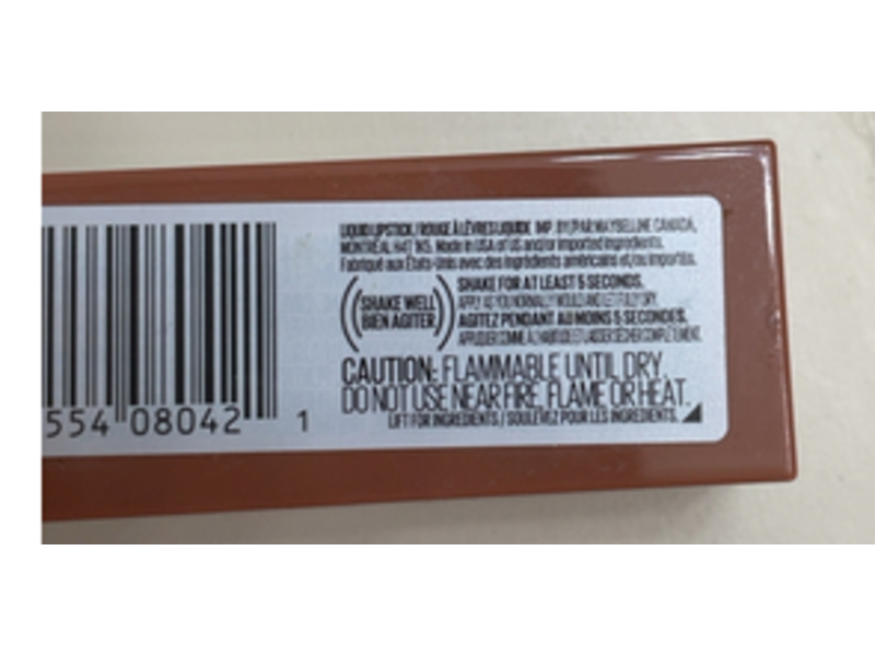 Maybelline New York Super Stay Vinyl Ink Lipstick, 95 Captivated, 0.14 fl oz/4.2 mL