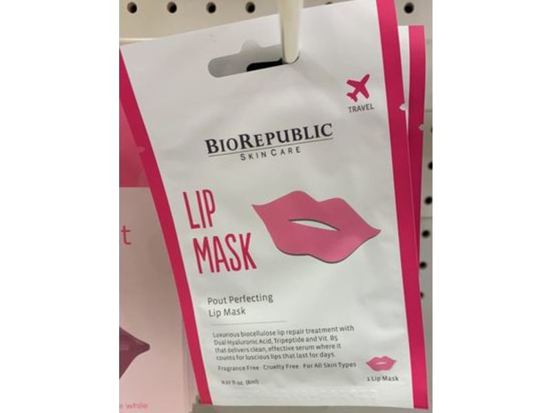 Biorepublic Skincare Lip Mask, Fragrance Free, 0.17 fl oz/5 mL