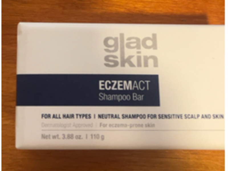Gladskin Eczemact Shampoo Bar, 3.88 oz/110 g