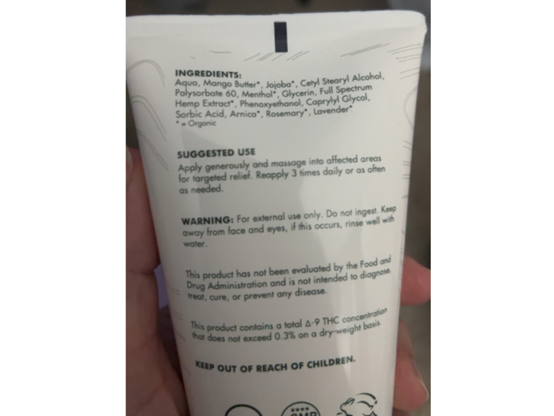 Extract Labs Muscle & Recovery Lotion, Menthol + Arnica, 6 oz/177.4 mL