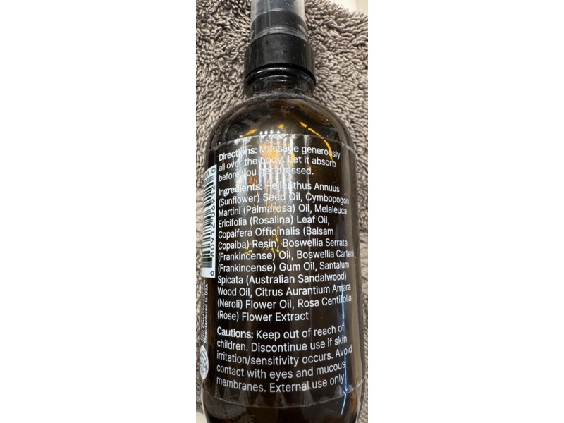 Plant Therapy Anti Age Body Oil, 4 fl oz/118 mL