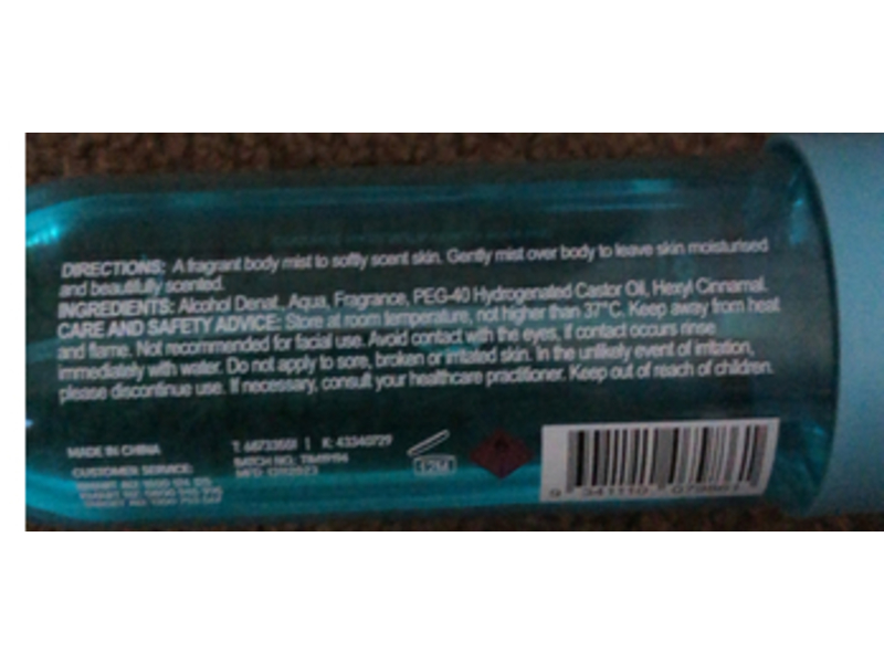 Oxx Cosmetics Body Mist, Coconut Waves, 150 mL