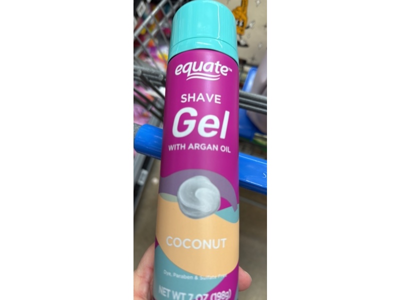 Equate Argan Oil Shave Gel, Coconut, 7 oz/198 g