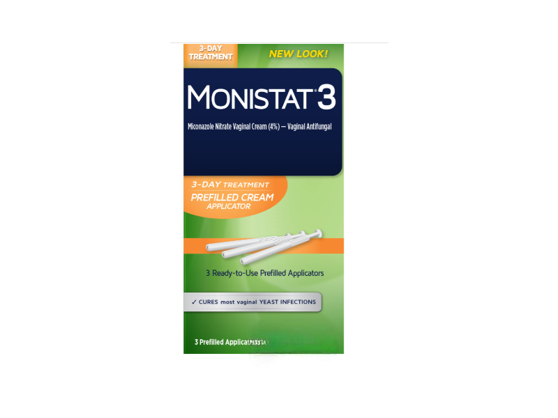 Monistat 3 Miconazole Nitrate Vaginal Cream, 0.9 oz/25 g