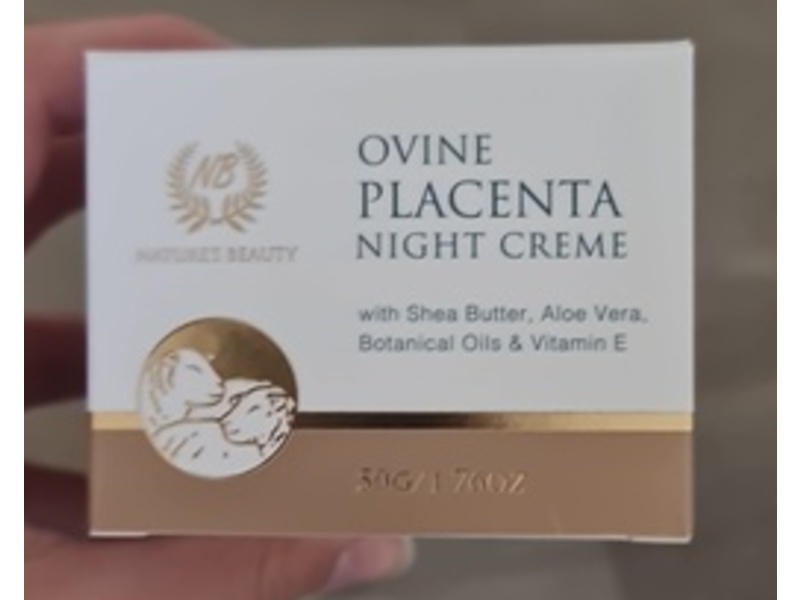 Natures Beauty Ovine Placenta Night Cream, 1.76 oz/50 g
