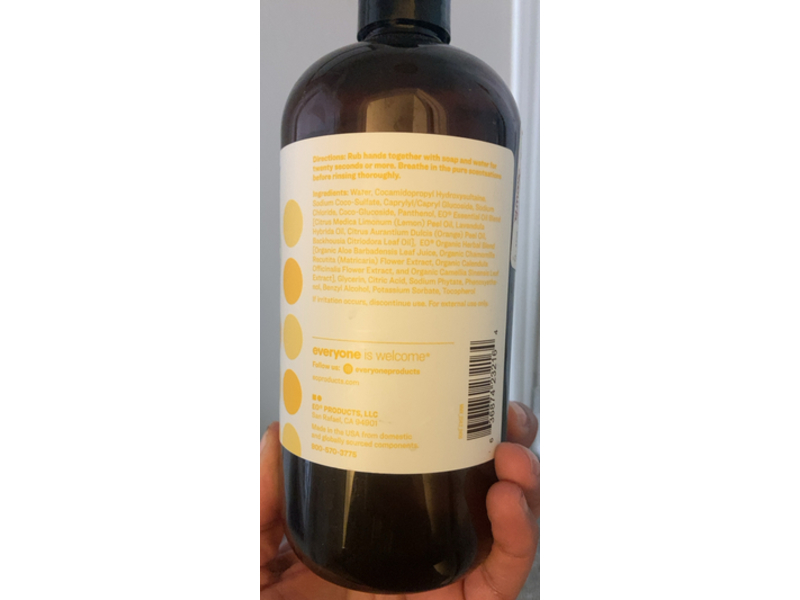 Everyone Gentle + Nourishing Hand Soap, Lemon Aloe, 16 Fl oz/473 mL