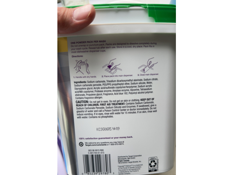 Up & Up Ultimate Dishwasher Pack, 62 Loads, 39.2 oz/1.11 Kg