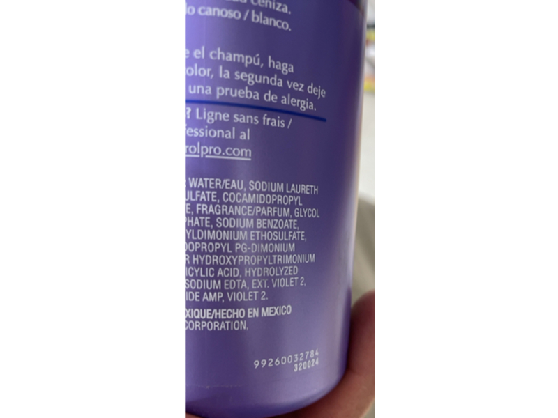 Clairol Professional Shimmer Lights Shampoo, Blonde & Silver, 16 fl oz/473 mL