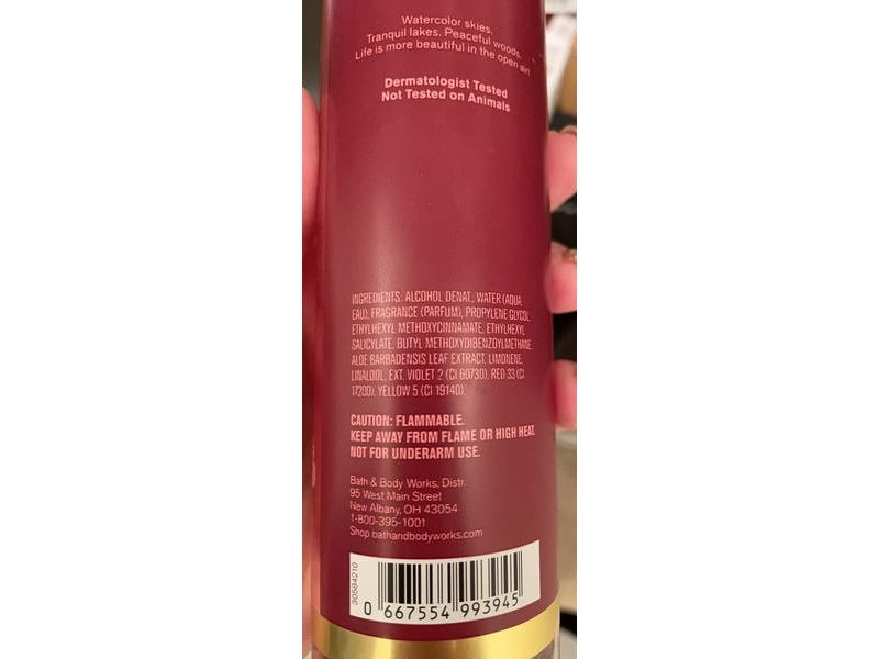 Bath & Body Works Fine Fragrance Mist, Pinkberry Clouds, 8 fl oz/236 mL