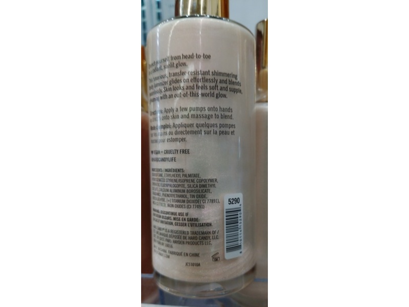 Hard Candy All Over Body Luminizer, Moonlit, 3.8 fl oz/112 mL