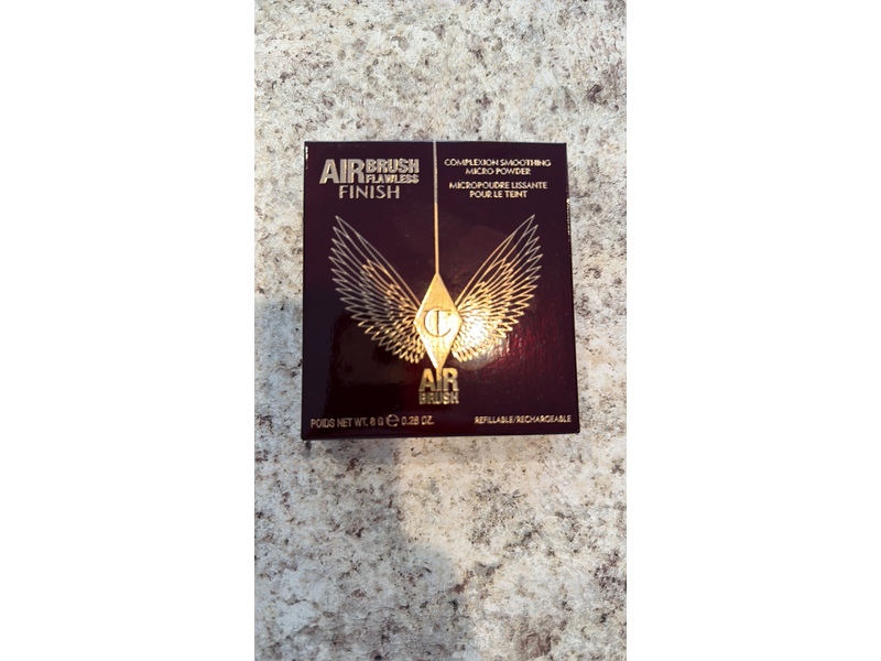 Charlotte Tilbury Airbrush Flawless Finish Complexion Perfecting Micro Powder, 4 Deep, 0.28 oz/8 g