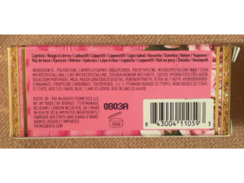 Pat McGrath Labs Satin Allure Lipstick, Infatuation Berry Pink, 0.13 oz/3.7 g