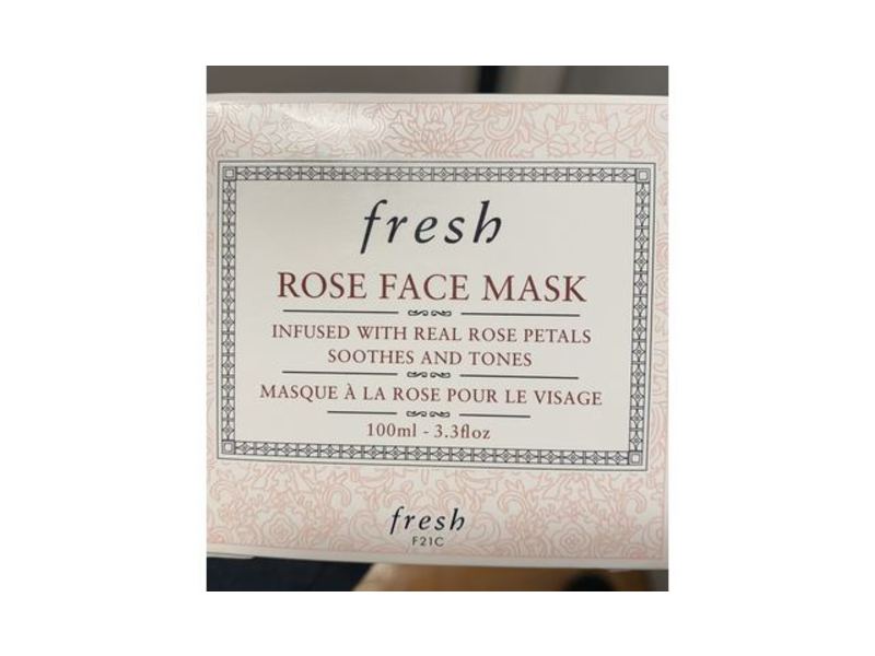 Fresh Rose Face Mask Infused With Real Rose Petals, 3.3 fl oz/100 ml