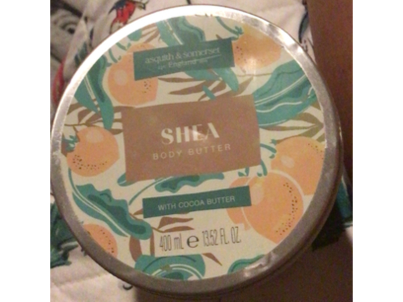 Asquith & Somerset Shea Body Butter with Cocoa Butter, 13.5 fl oz/400 mL