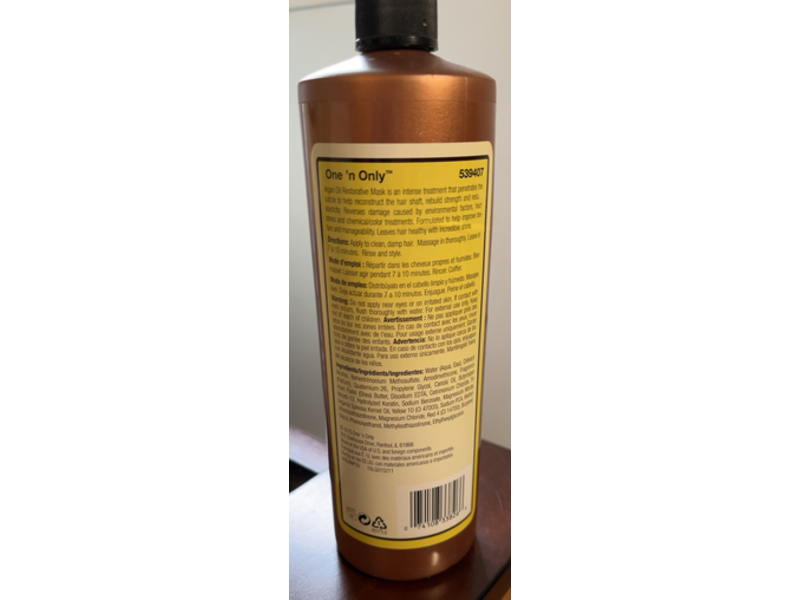 One 'n Only Argan Oil Restorative Mask, 20 oz/576 g