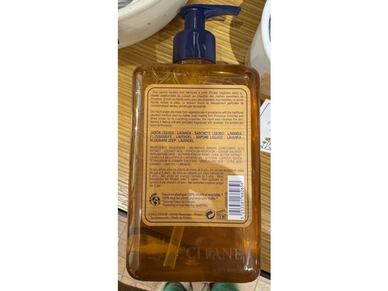 L'Occitane En Provence Hand & Body Liquid Soap, Shea Extract & Lavender, 16.9 fl oz/500 mL