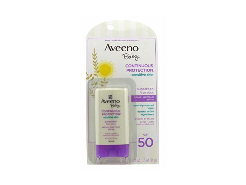 Aveeno Baby SPF50 Sunscreen Face Stick, 0.5 oz Ingredients and Reviews