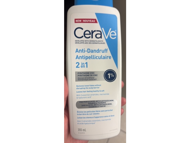 Cerave Anti-Dandruff 2 In 1 Shampoo & Conditioner, 355 mL