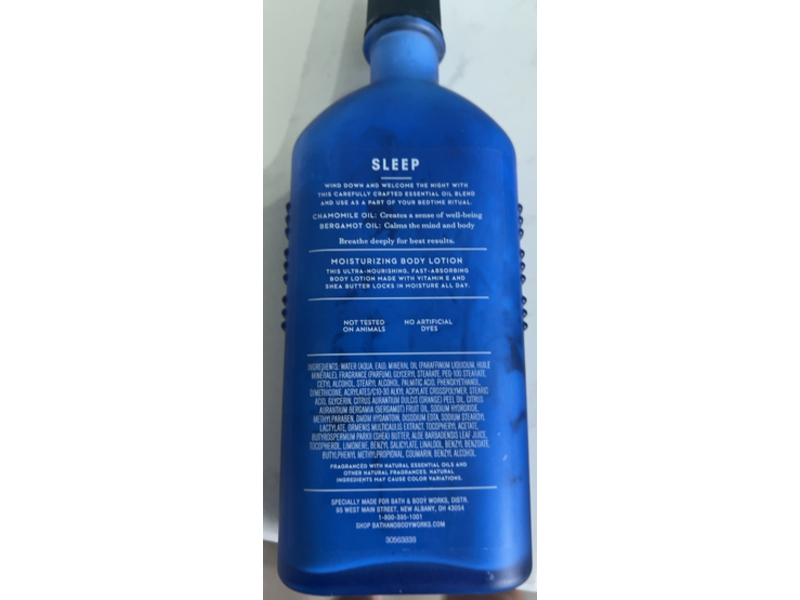 Bath & Body Works Aromatherapy Sleep Body Lotion, Cedarwood + Bergamot, 6.5 fl oz/192 mL