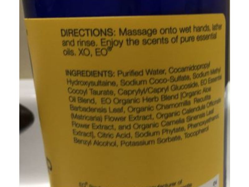 EO Essentials Hand Soap, Fresh Lemon, 16 fl oz/473 mL