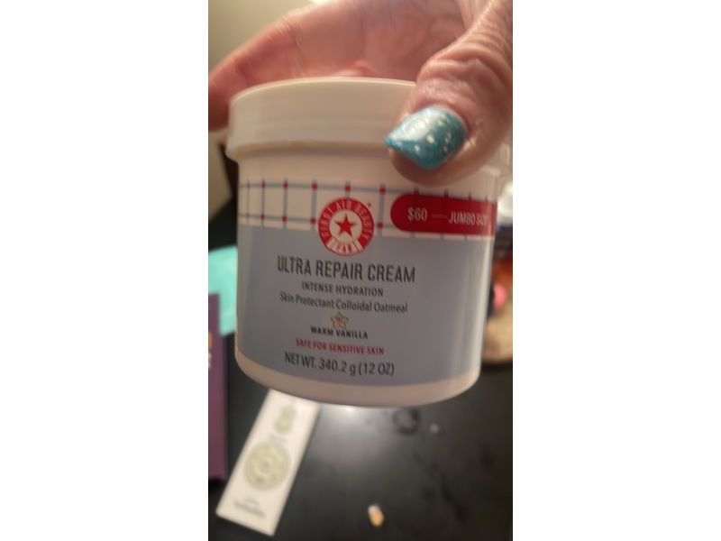 First Aid Beauty Ultra Repair Cream, Warm Vanilla, 12 oz/340.2 g