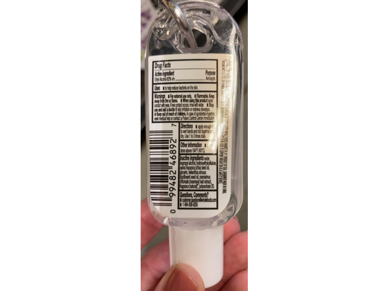 365 Whole Foods Market Refreshing Gel Hand Sanitizer, Lavender, 1 fl oz/30 mL