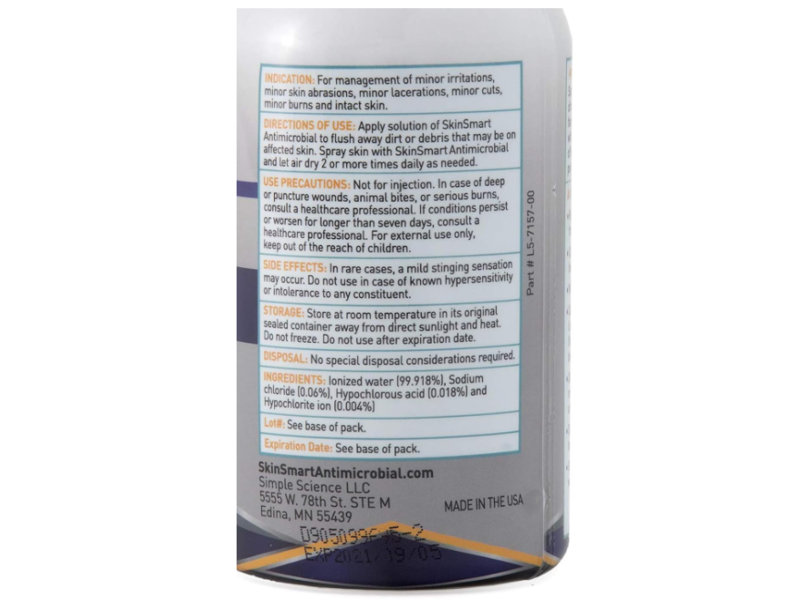 SkinSmart Antimicrobial Facial Cleanser, 8 fl oz/236 mL