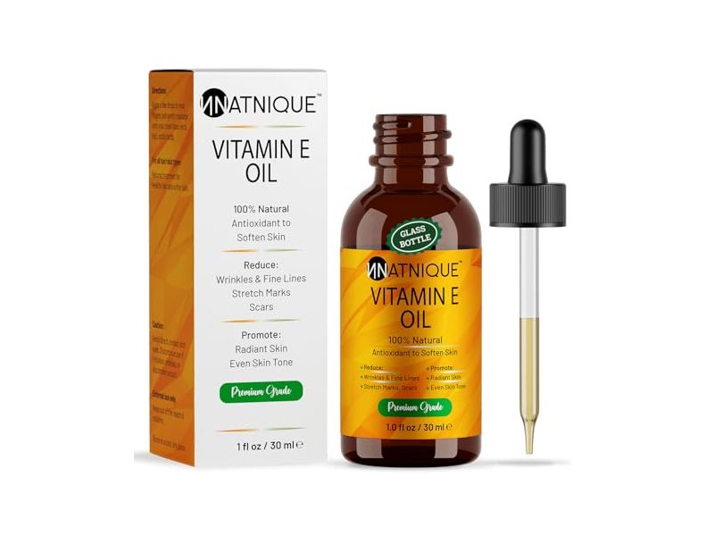 Natnique Vitamin E Oil, 1 fl oz/30 mL