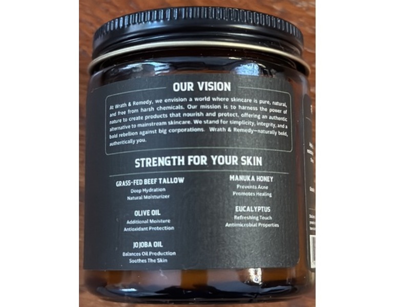 Wrath & Remedy Whipped Tallow Honey Balm, Eucalyptus, 4 oz