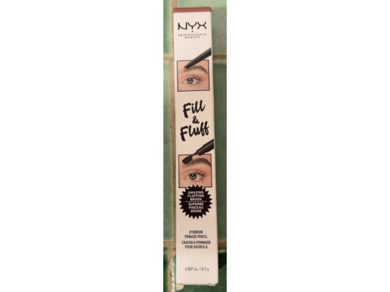 Nyx Professional Makeup Fill & Fluff Eyebrow Pomade Pencil, Auburn 03, 0.007 oz/0.2 g