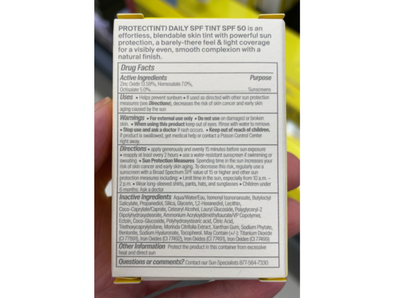 Supergoop! Protec(tint) Daily Tint, SPF 50 PA++++, 40W, 1.18 fl oz/35 mL